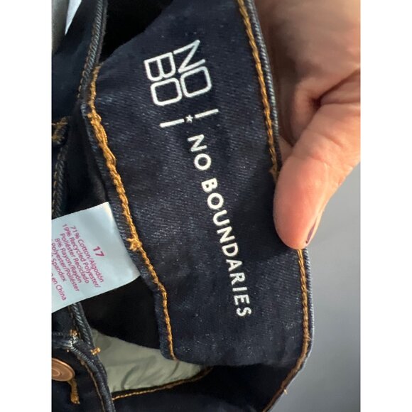 No Boundaries  Flared Denim Jeans Womens Size 17 Stretch Cogirl Western Rodeo ar - Picture 8 of 11